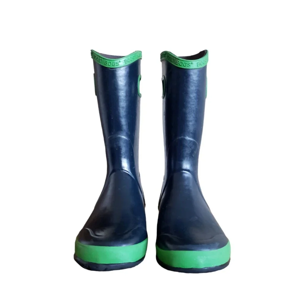 BOGS Krainboot Solid Blue Green Waterproof Pull Up Boot Youth Size 5
